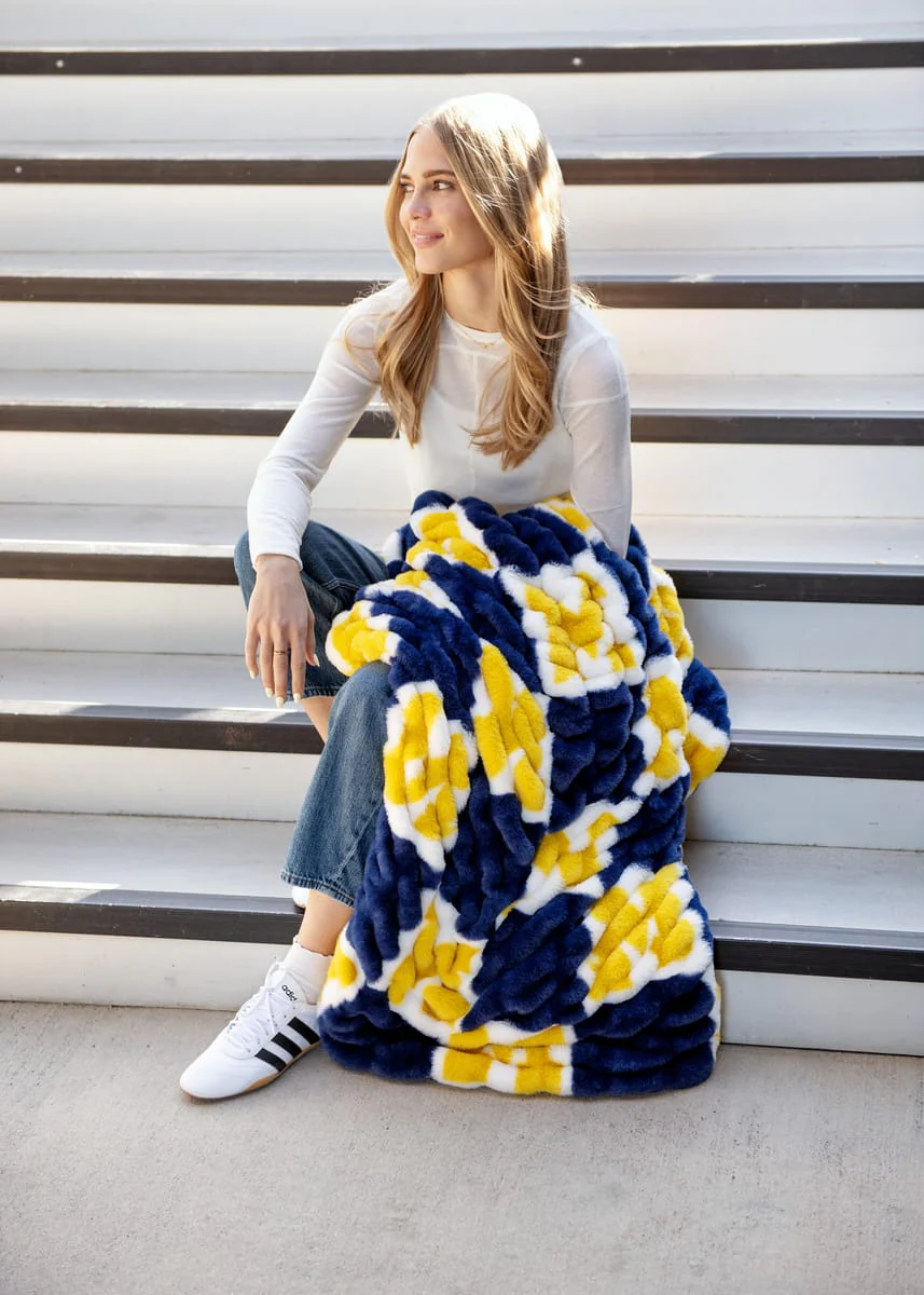 COMING SOON! University of Michigan Wolverines Blanket - Hugs - Image 5