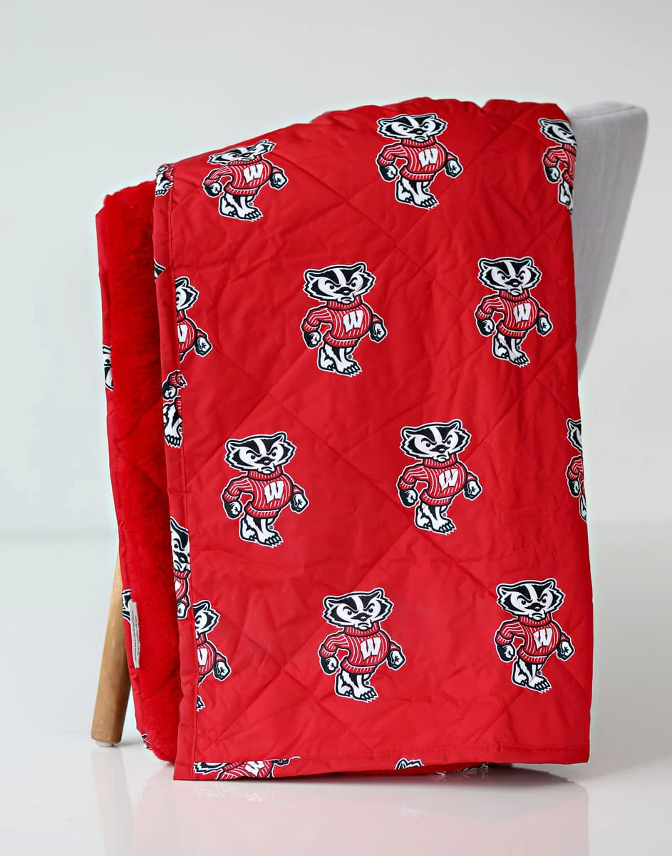 University of Wisconsin Badgers Hooded Stadium Everywhere Blanket