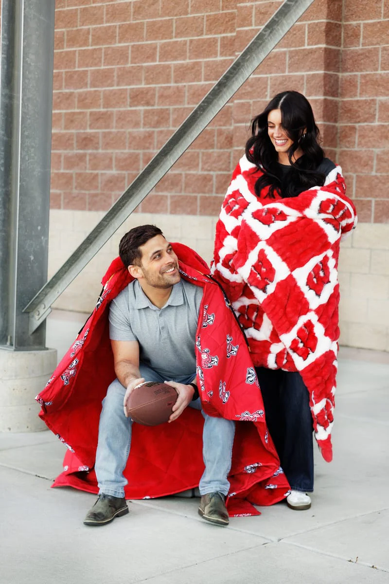 University of Wisconsin Badgers Hooded Stadium Everywhere Blanket - Image 3