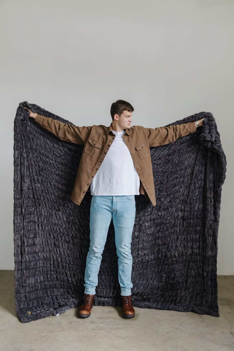 Walker Kessler Biggest Hugs Charcoal Blanket - Image 3