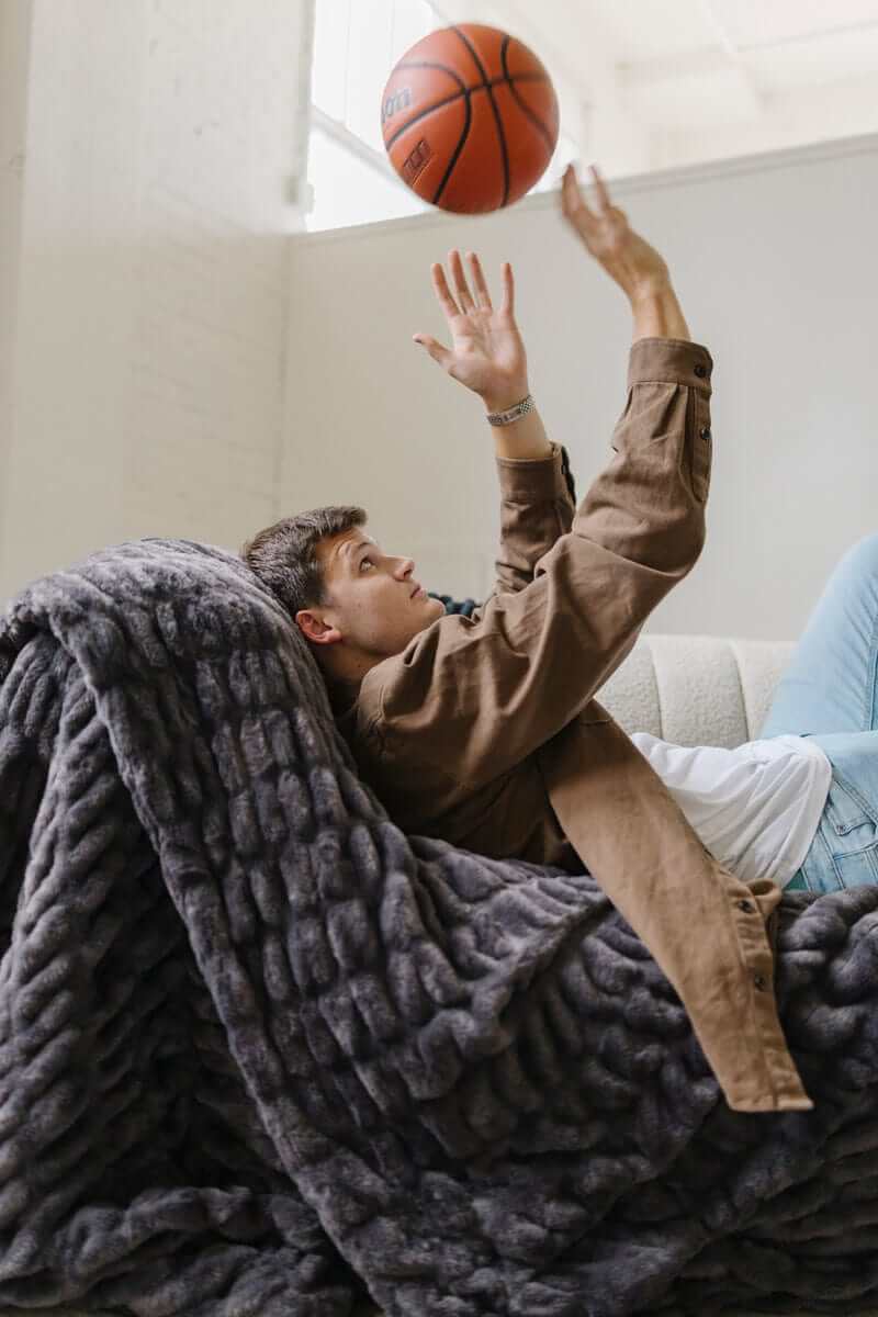 Walker Kessler Biggest Hugs Charcoal Blanket - Image 4