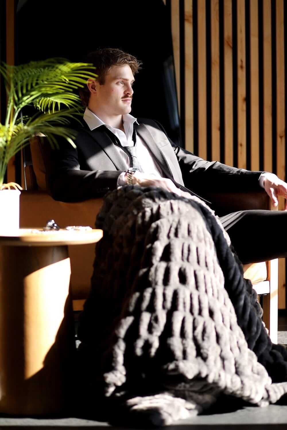 Walker Kessler Biggest Hugs Charcoal Blanket - Image 6