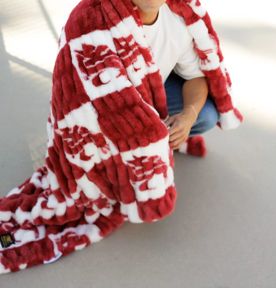 Washington State Cougars Blanket - Hugs - Image 3
